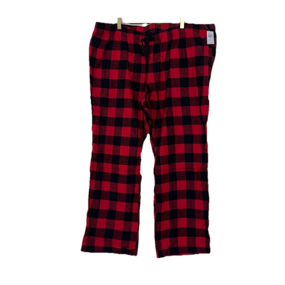 Old Navy Red Plaid Flannel Christmas Pajama Bottoms Sz. XXL NWT!